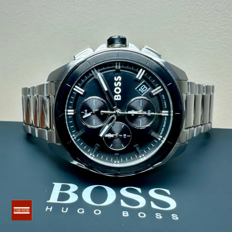 Hugo Boss Volane Chronograph Black Dial Men's Watch- 1513949